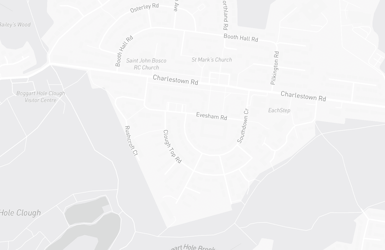 Street map of Charlestown with 2 verified parking locations mapped by Parkwise