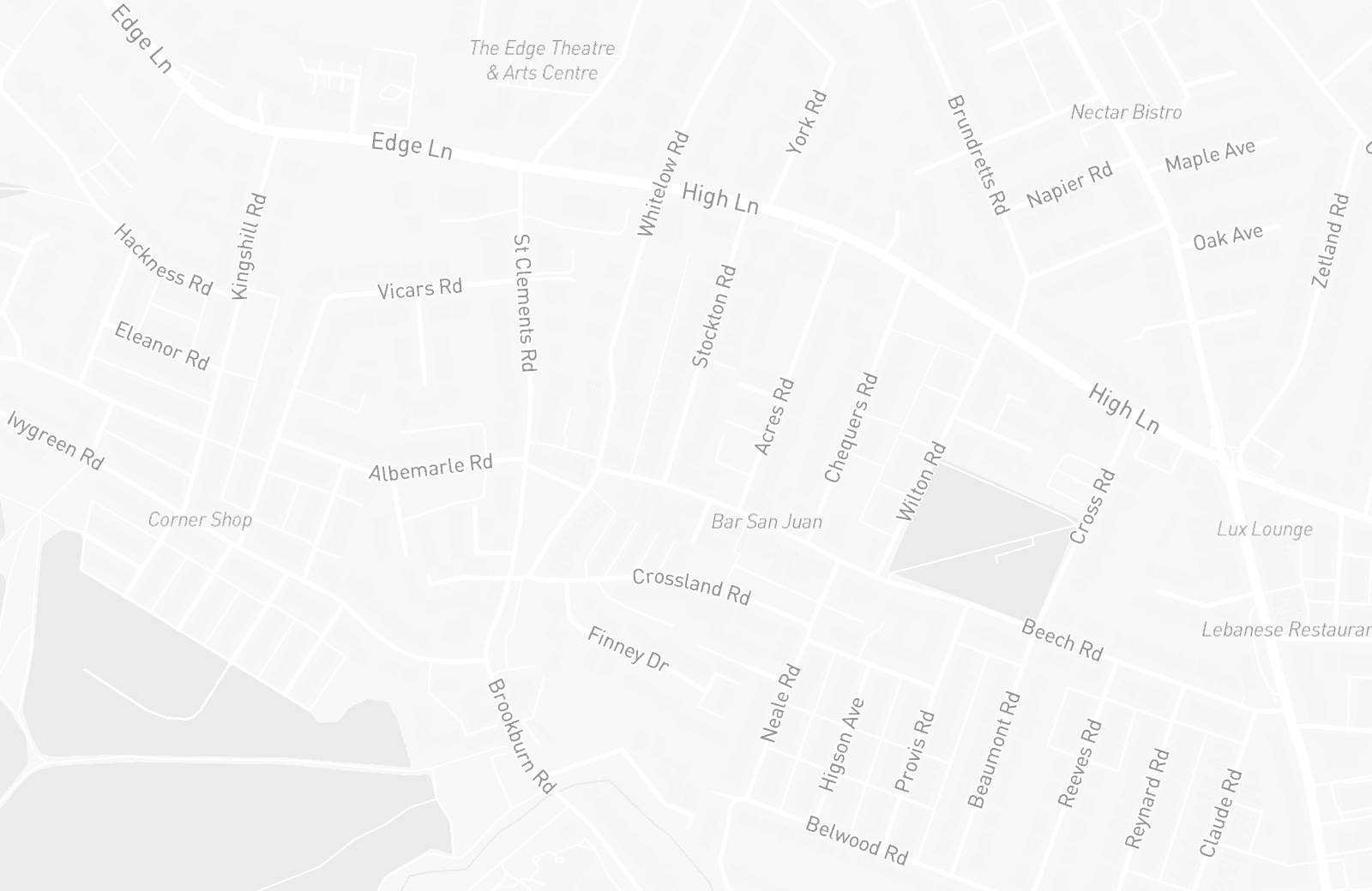 Street map of Chorlton with 4 verified parking locations mapped by Parkwise