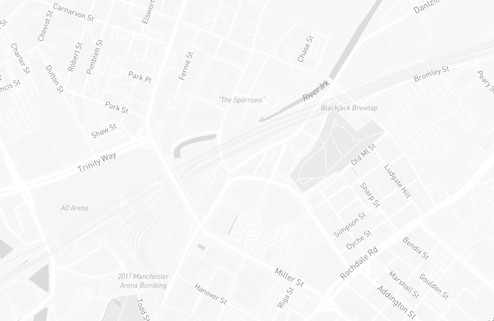 Street map of the Green Quarter with 40 verified parking locations mapped by Parkwise