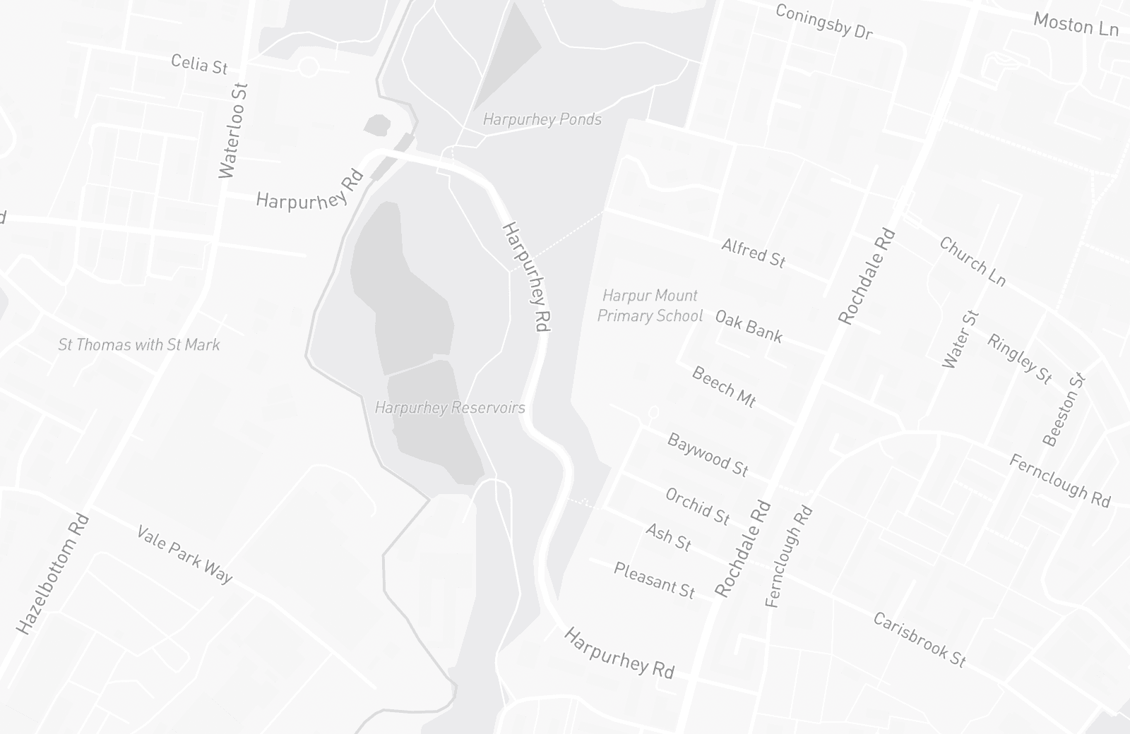 Street map of Harpurhey with 5 verified parking locations mapped by Parkwise
