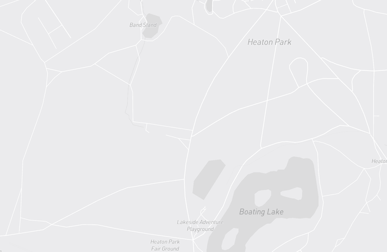 Street map of Heaton Park with 0 verified parking locations mapped by Parkwise